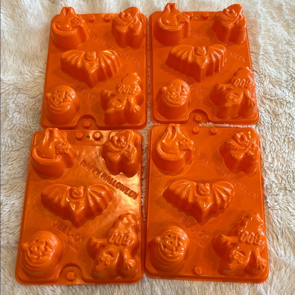 JELL-O Jiggler Vintage Halloween Molds (4 ct) ghost pumpkin - Picture 3 of 6